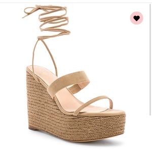 Revolve Raye Nude Wedges